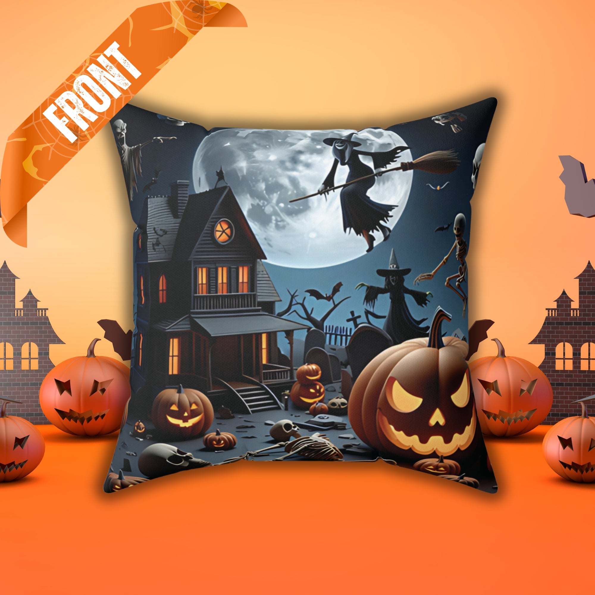 Halloween Square Pillow