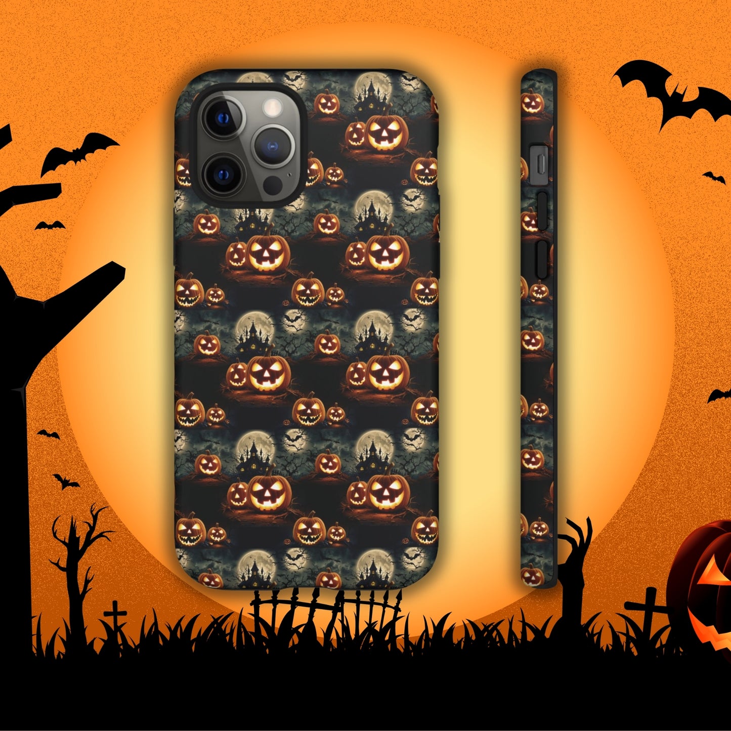 Halloween Haunted Pattern - Halloween Phone Case