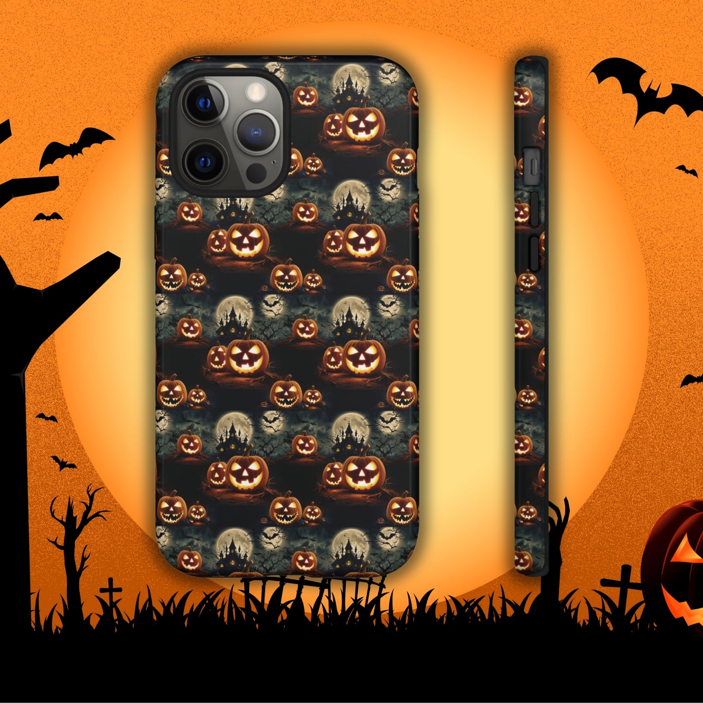 Halloween Haunted Pattern - Halloween Phone Case