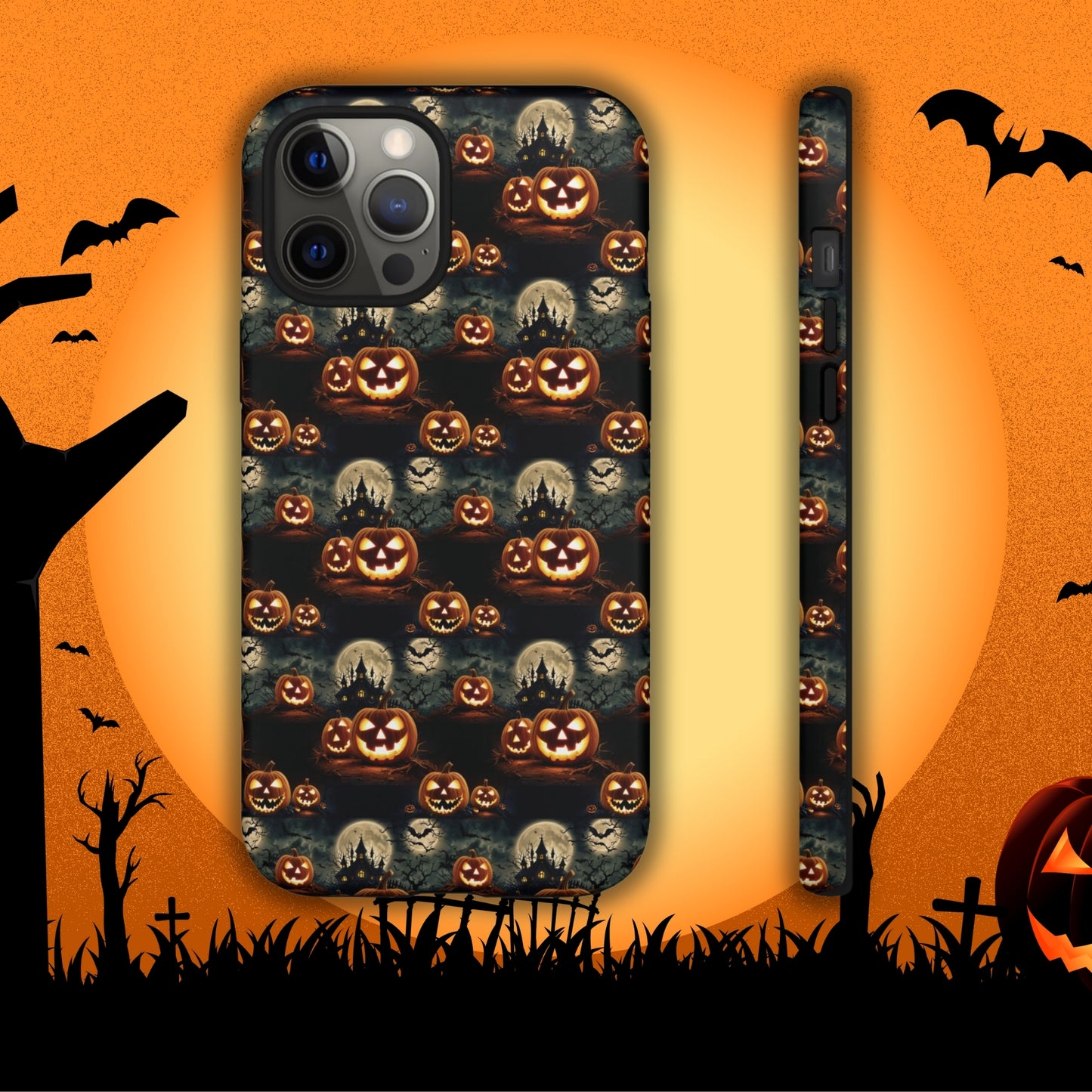 Halloween Haunted Pattern - Halloween Phone Case