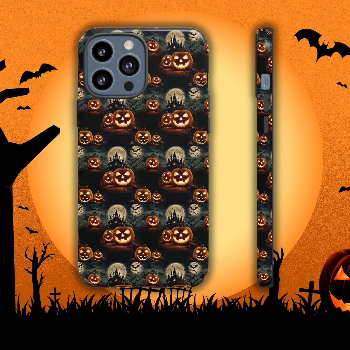 Halloween Haunted Pattern - Halloween Phone Case