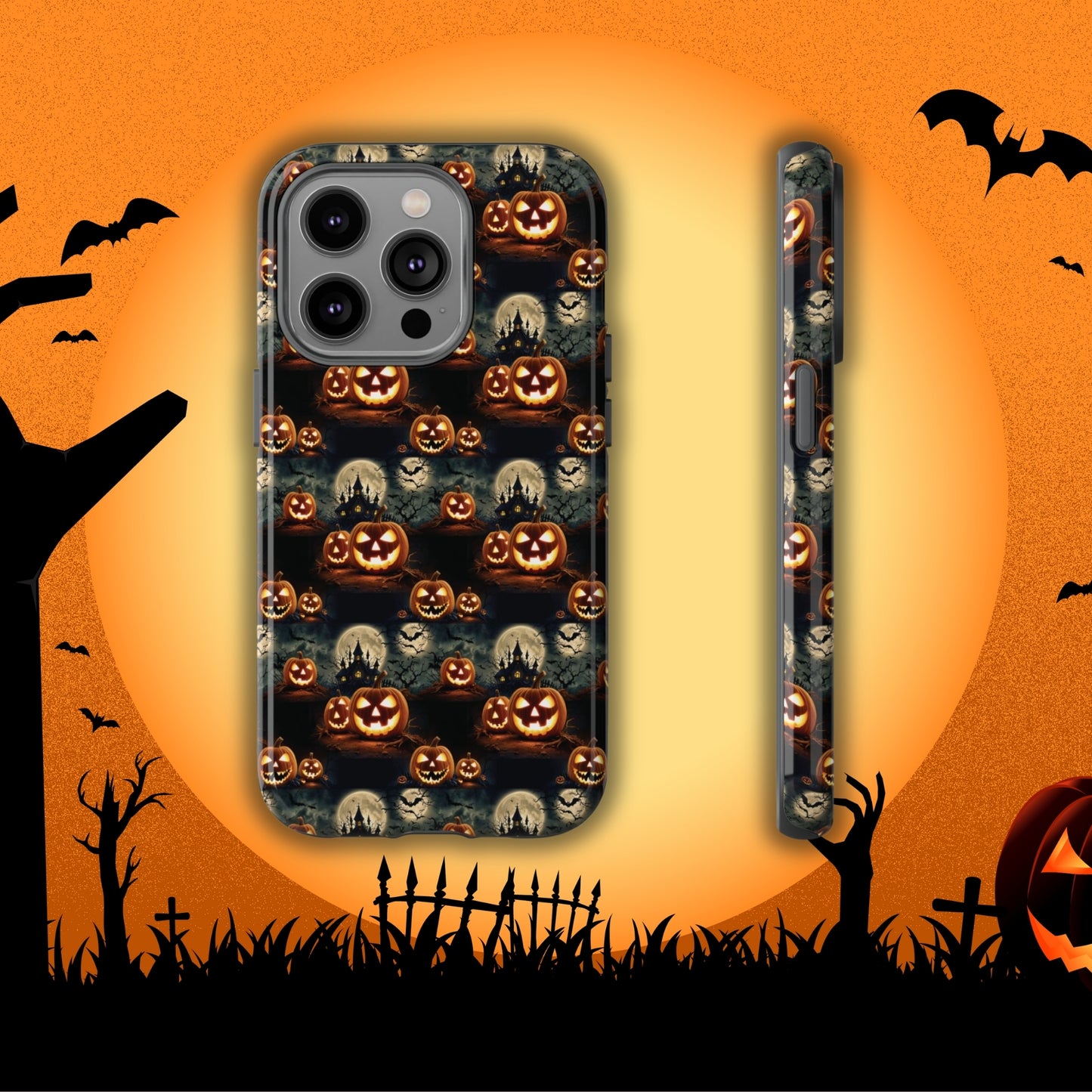 Halloween Haunted Pattern - Halloween Phone Case