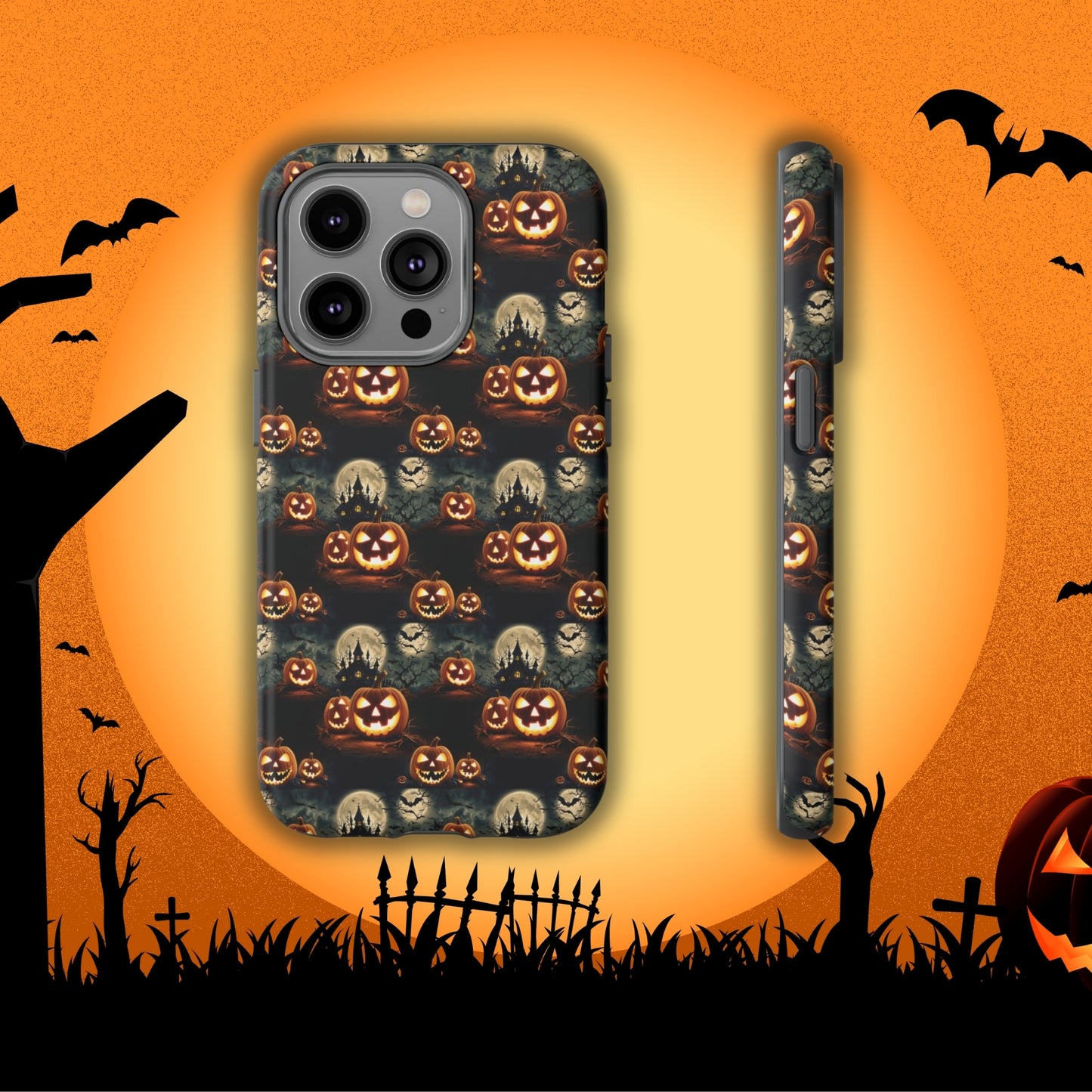 Halloween Haunted Pattern - Halloween Phone Case