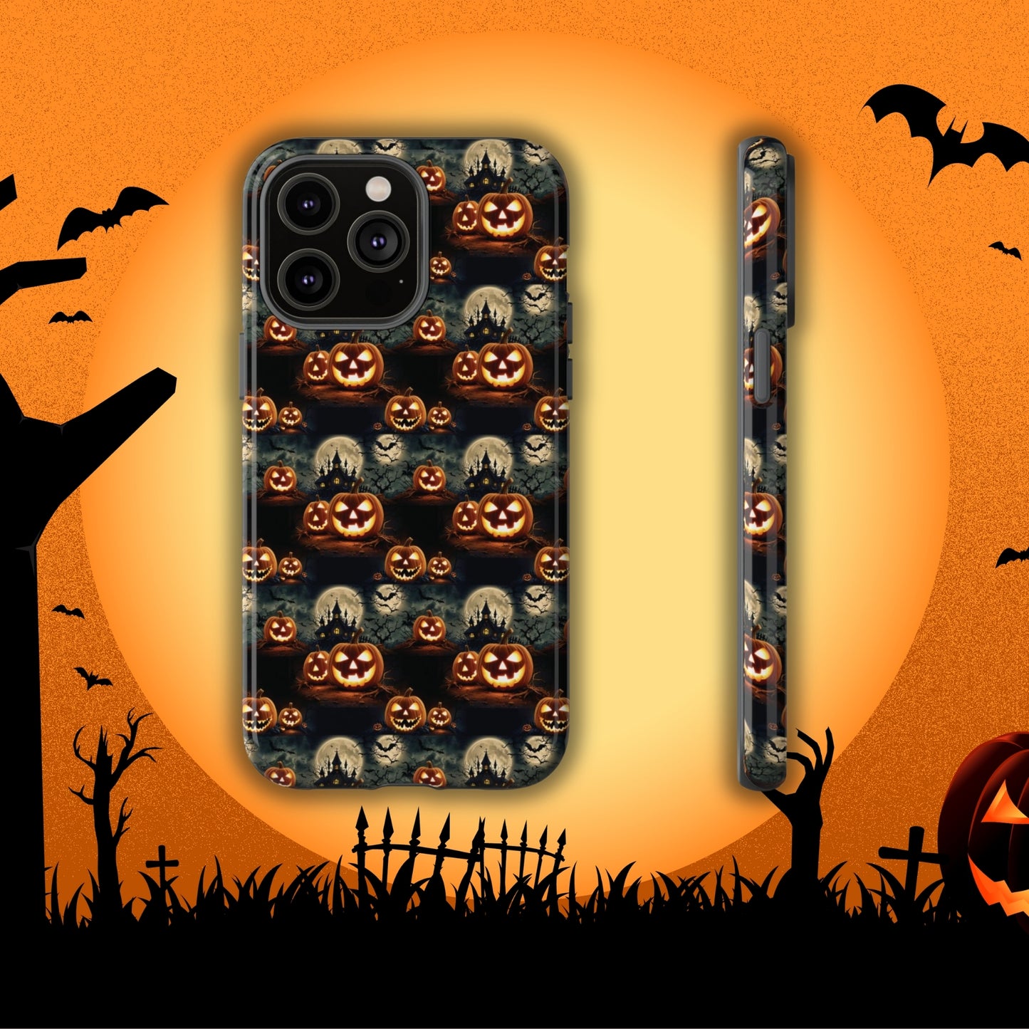 Halloween Haunted Pattern - Halloween Phone Case