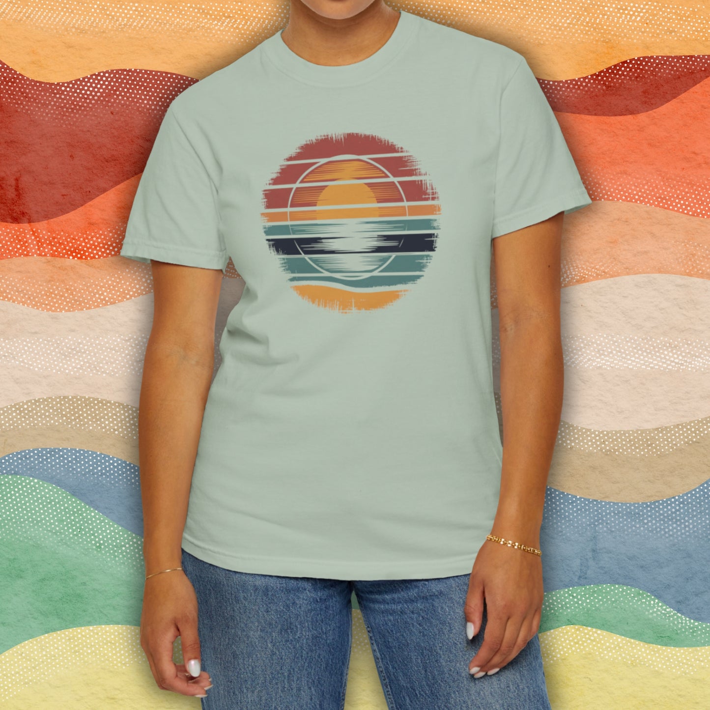 Retro Sunset - Retro Style T-Shirt Unisex