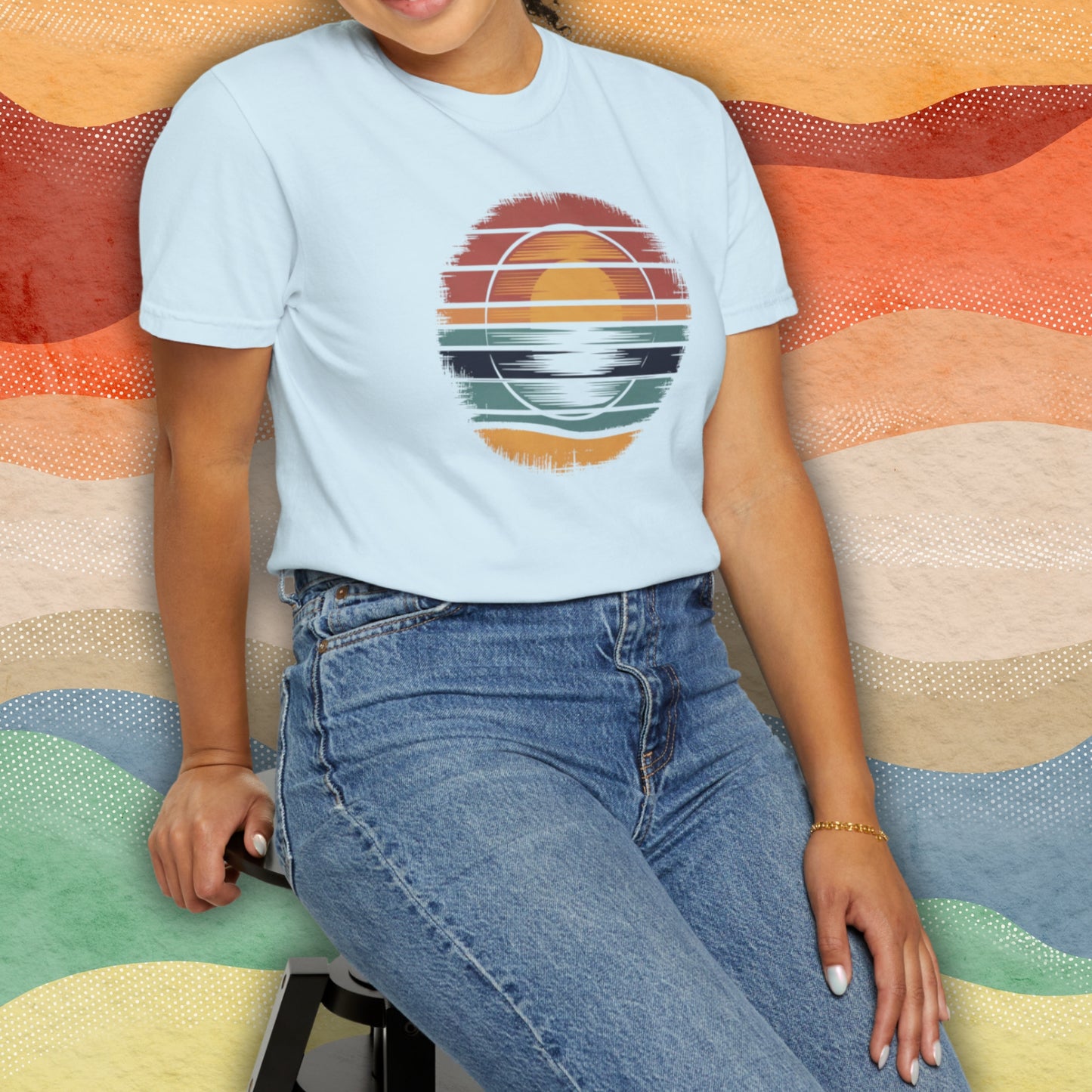 Retro Sunset - Retro Style T-Shirt Unisex