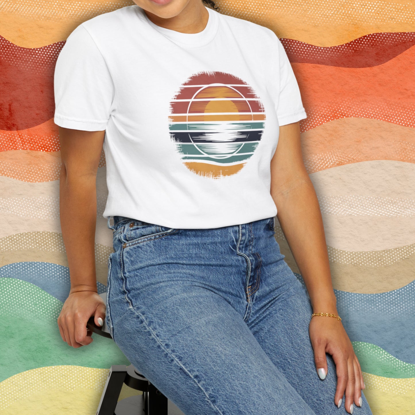 Retro Sunset - Retro Style T-Shirt Unisex