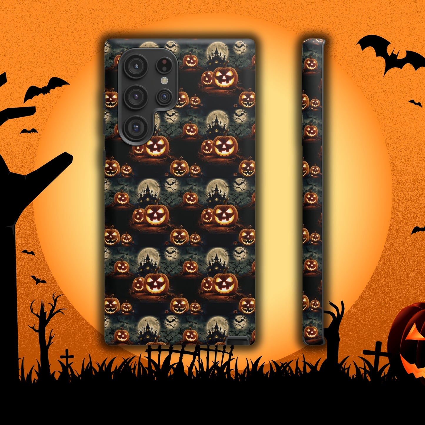 Halloween Haunted Pattern - Halloween Phone Case