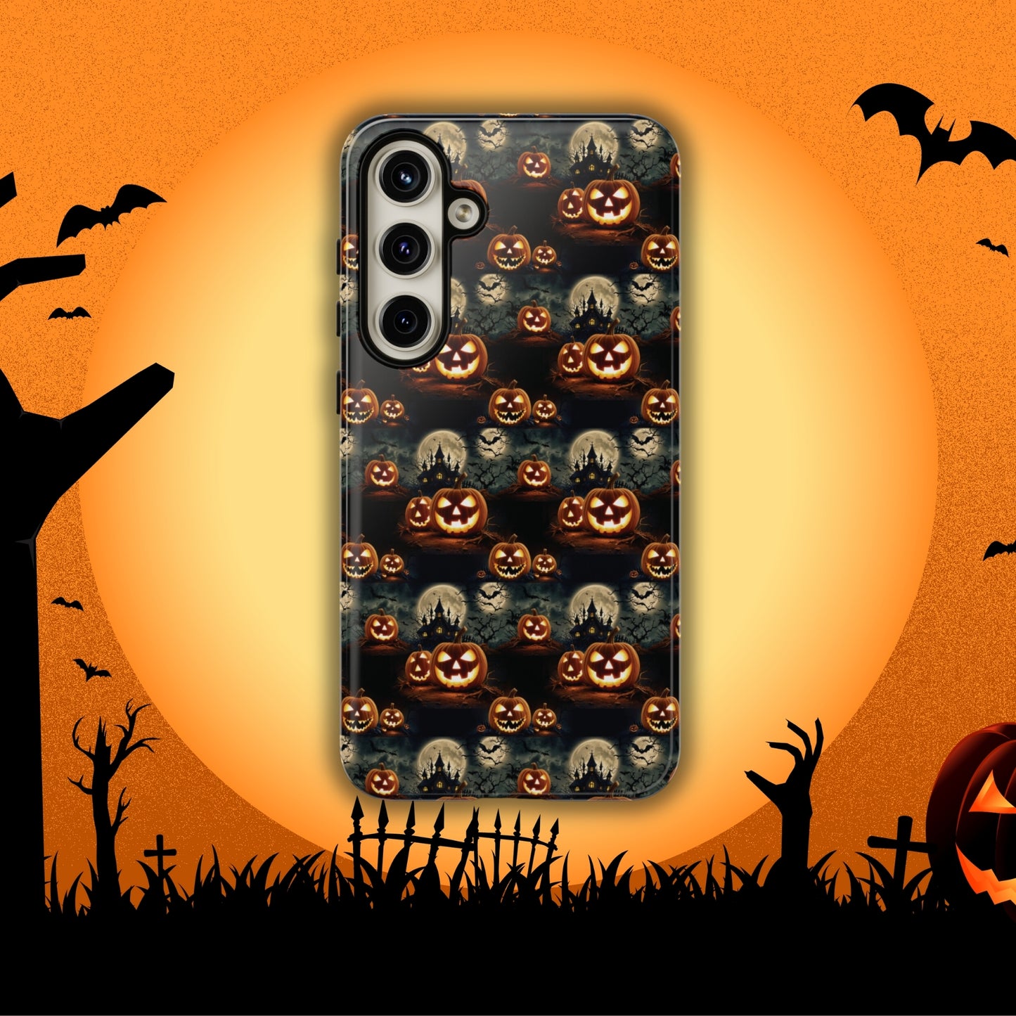 Halloween Haunted Pattern - Halloween Phone Case