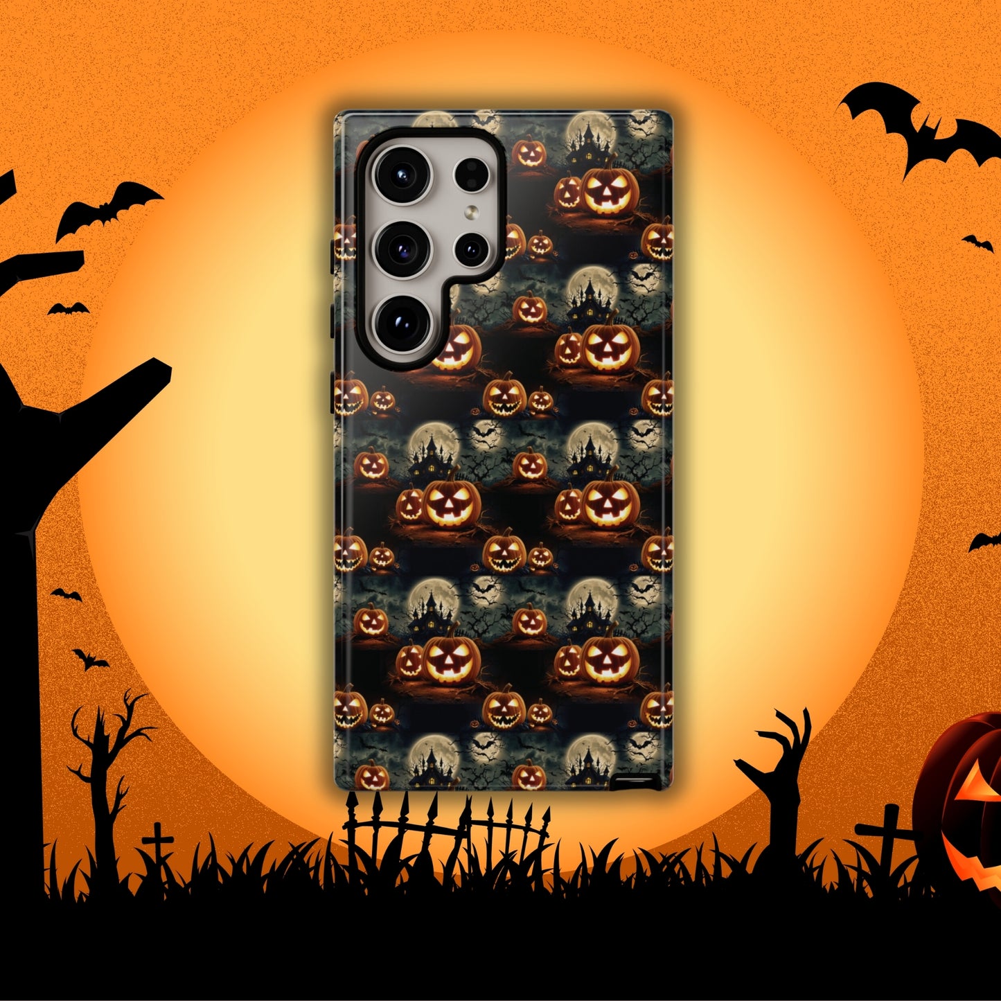 Halloween Haunted Pattern - Halloween Phone Case